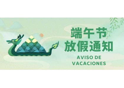 Aviso de vacaciones del Festival del Bote del Dragón